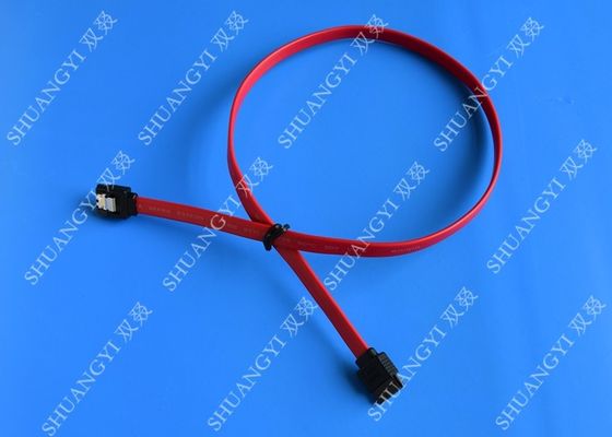 الصين HDD SATA III 6.0 Gbps Female To Female SATA Data Cable 7 Pin With Locking Latch المزود