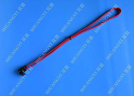 الصين SATA Revision 3.0 Black Laptop SATA Cable Straight To Right Angle SATA 600 المزود