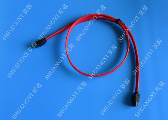 الصين Red 18 Inch Custom SATA Data Cables SATA III 6.0 Gbps For Blue Ray DVD CD Drives المزود
