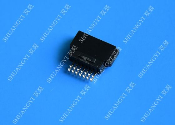 الصين Brass Terminal 7 Pin SATA Connector Crimp Type For Set Top Box 500 Cycles المزود