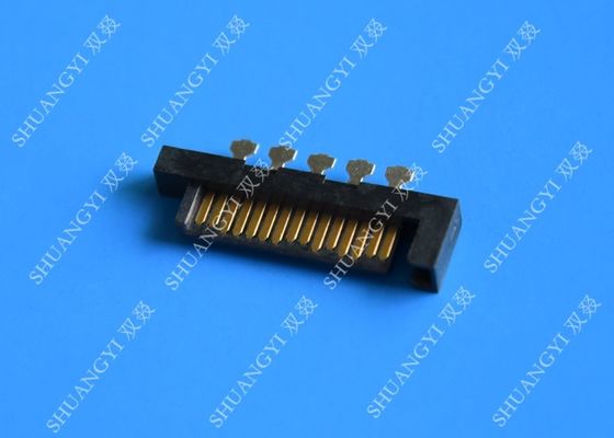 الصين Wire To Board 15 Pin SATA Data Connector , Computer Solder SATA Crimp Connector المزود