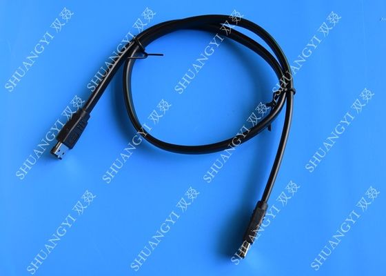الصين Premium External Round Serial ATA SATA Cable E-SATA II Metal Latch EMI Protection المزود