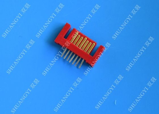 الصين Lightweight Red External SATA 7 Pin Connector Voltage 500V SMT Type المزود