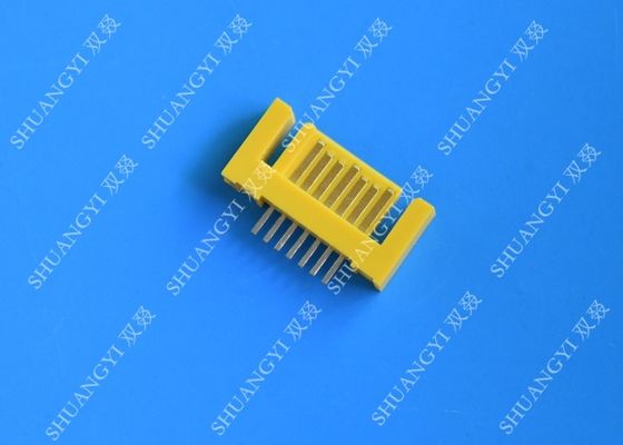 الصين Yellow External Serial ATA 7 Pin Connector Male Header Serial ATA SATA Connector المزود