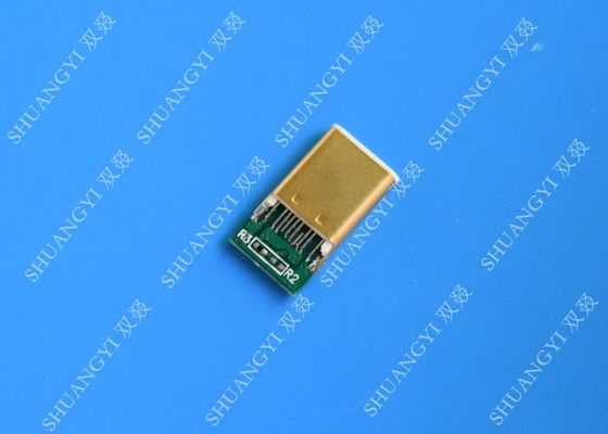 الصين Slim USB 3.1 Waterproof Micro USB Connector , SMT Type C Male Connector المزود