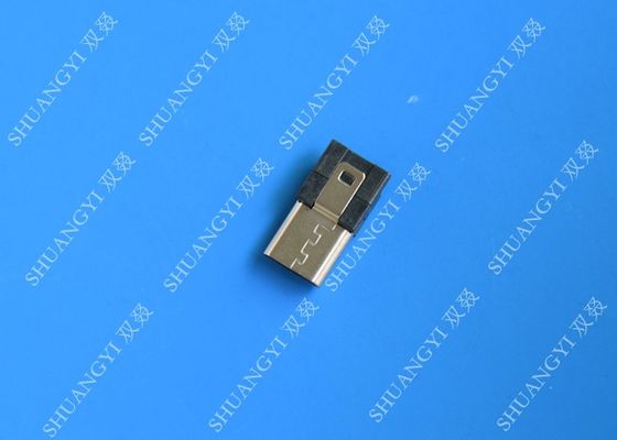 الصين Two Port Waterproof Micro USB Connector 5P Plug Straddle B Line End For Cable المزود