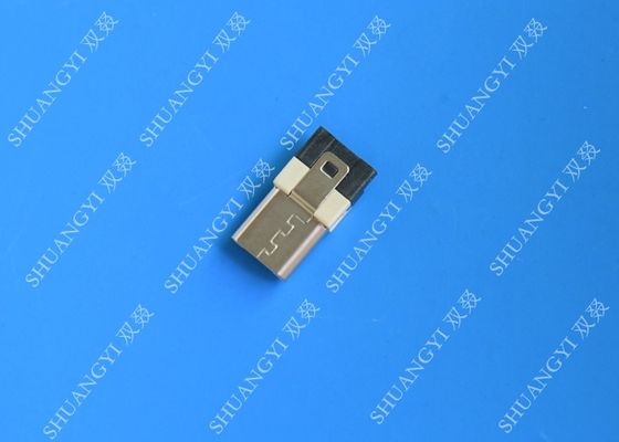 الصين 5 Pin Mobile Phone Waterproof Micro USB Connector , Male Type A USB Connector المزود