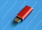 Red USB 3.1 Type C Male to Micro USB 5 Pin Micro USB Slim For Cell Phone المزود
