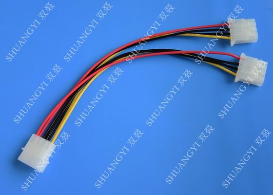 الصين Molex 4 Pin To Molex 4 Pin Cable Harness Assembly Pitch 5.08mm For Computer 200mm المزود