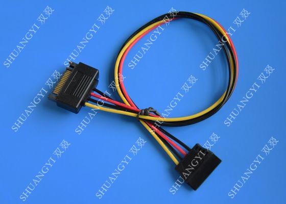 الصين Internal 15 Pin Male To Female SATA Data Cable For Computer IDC Type المزود