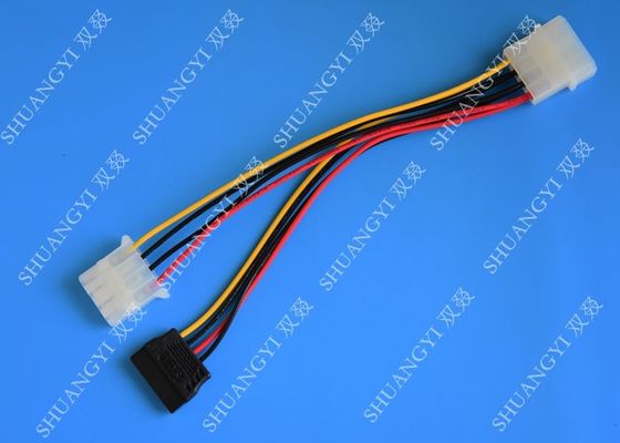 الصين Linear Splitter Extension Adapter Converter Cable With 4 Pin Molex Female Connector المزود