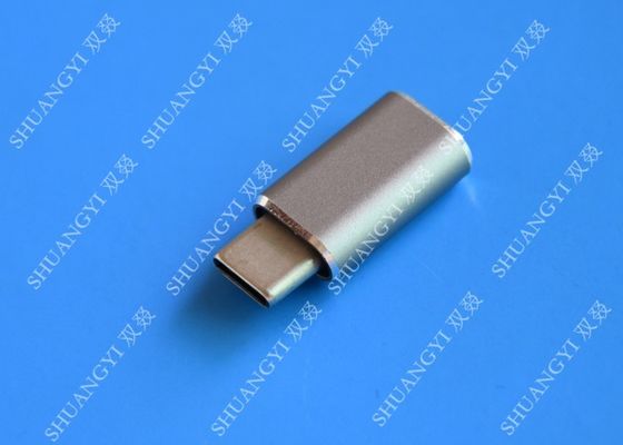 الصين 5 Gbps Type C Micro USB , USB C to Micro USB Female Connector For Google Chromebook Pixel المزود