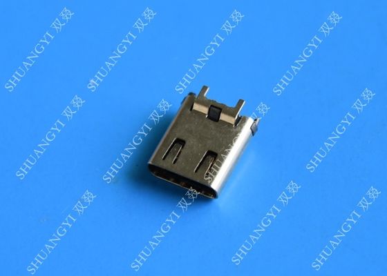 الصين 24 Pin Computer Waterproof Micro USB Connector , USB 3.1 SMT DIP Type C Female Connector المزود