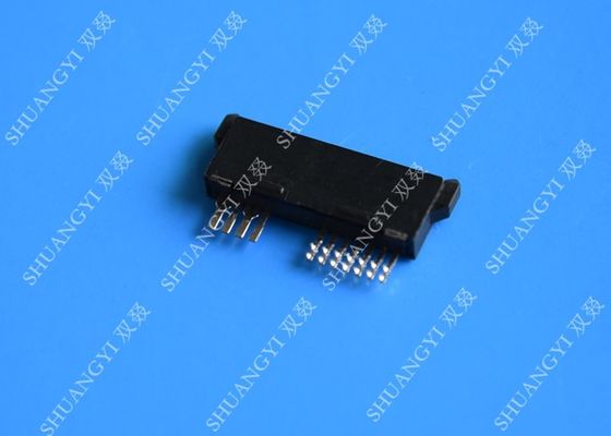 الصين Female 13 Pin Black SATA Data Connector , 1.0A Vertical Mini SATA PCB Connector المزود