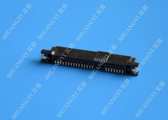 الصين Rectangle Small SATA Data Connector 29 Pin Brass Contact For Communication المزود