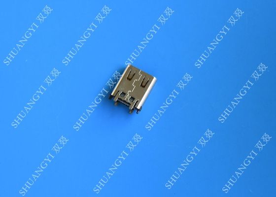 الصين Electrical SMT DIP 24 Pin USB Connector USB 3.1 Type C Female 10000 Cycles المزود