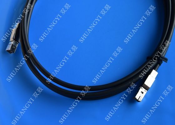 الصين 3.3FT External SAS Cable HD Mini SAS SFF-8644 To SFF-8644 Cable 1M / Black المزود