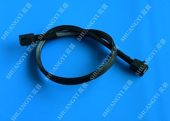 الصين HD Mini SAS Cable With Sideband 0.8 Meter / 2.6ft Foldable Flexible 2 Pack المزود