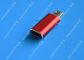 Red USB 3.1 Type C Male to Micro USB 5 Pin Micro USB Slim For Cell Phone المزود